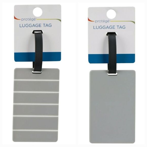 Protégé Stripe/Solid Luggage Tag Set - Picture 1 of 12